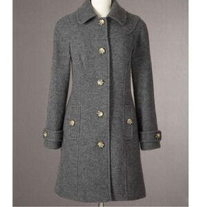Boden broiled wool coat grey gray